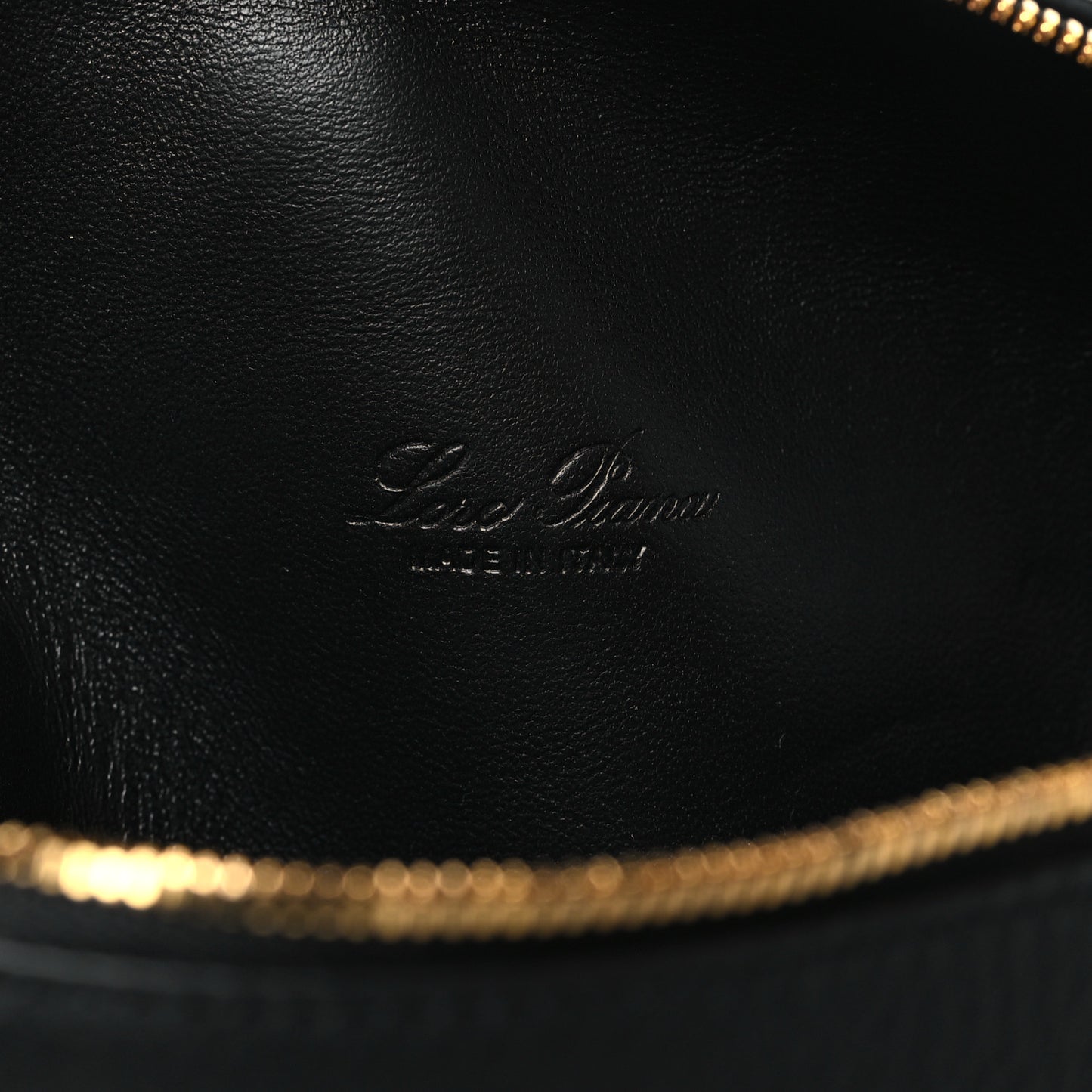 Grained Calfskin L19 Extra Pocket Pouch Black
