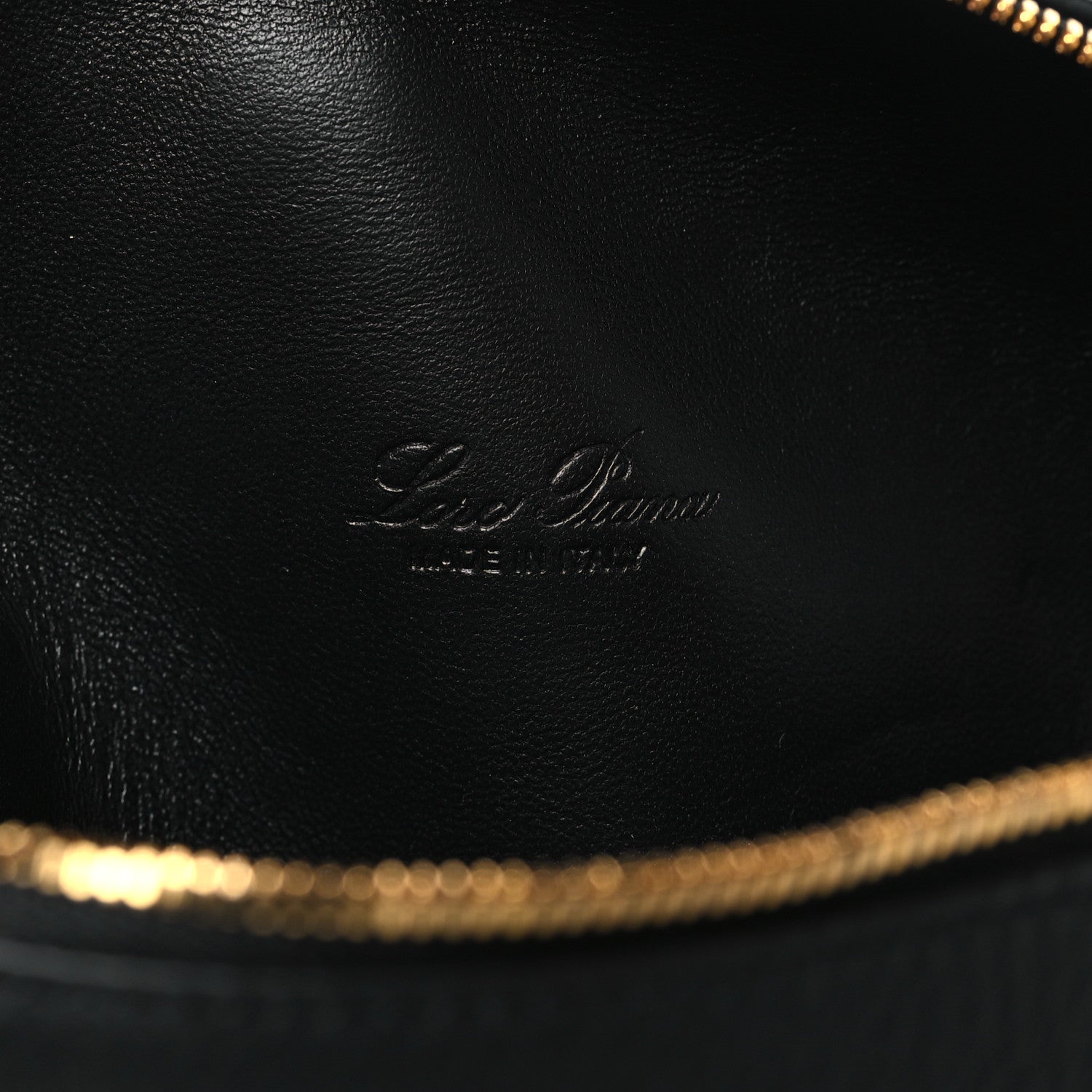 Loro Piana Grained Calfskin L19 Extra Pocket Pouch Black 6 of 10