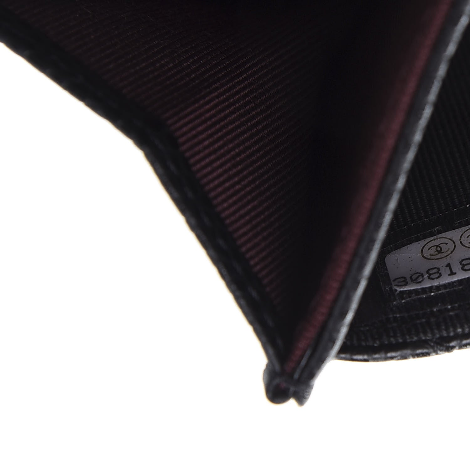 Chanel Caviar Quilted Flap Card Holder Wallet Black 10 of 11