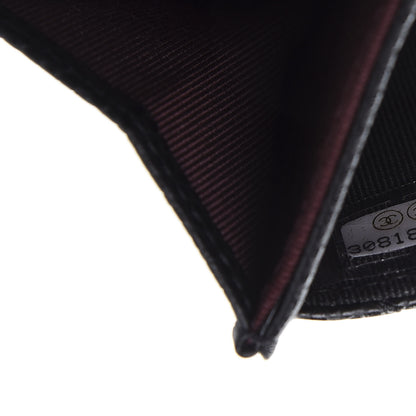 Chanel Caviar Quilted Flap Card Holder Wallet Black 10 of 11