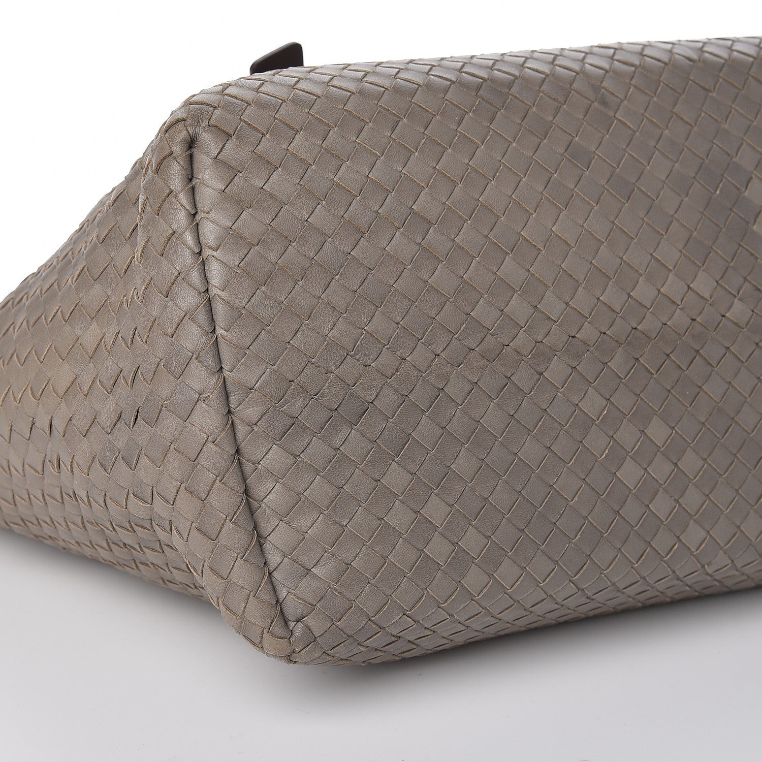 Bottega Veneta Intrecciato Light Calf Shopper Tote Khaki Brown 9 of 11
