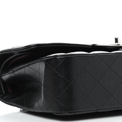 Chanel Caviar Quilted Medium Double Flap Black 8 of 9