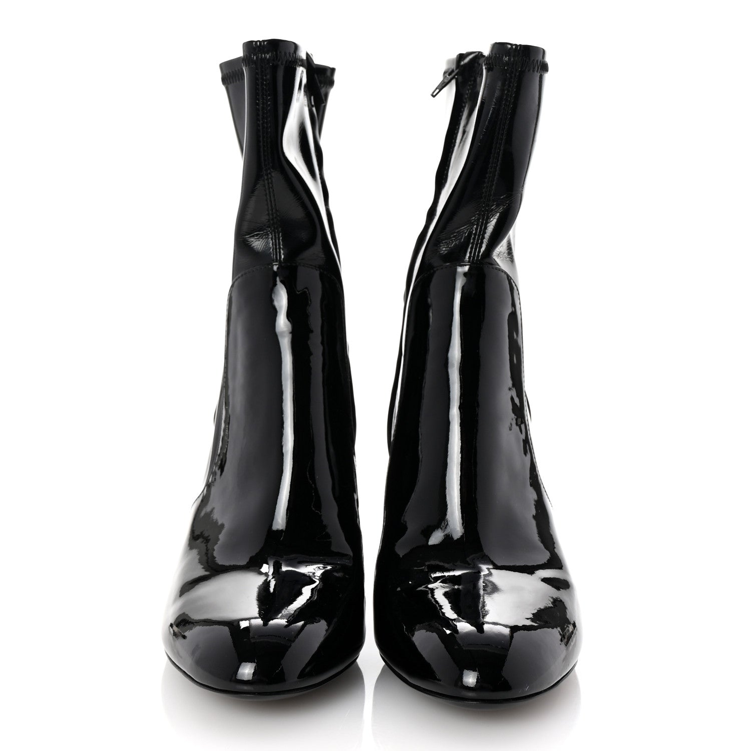 Louis Vuitton Patent Uniformes Silhouette Ankle Boots 39.5 Black 3 of 9