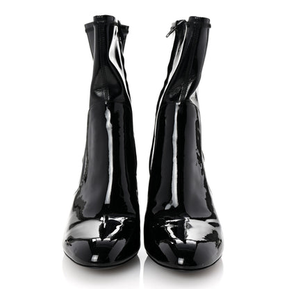 Louis Vuitton Patent Uniformes Silhouette Ankle Boots 39.5 Black 3 of 9