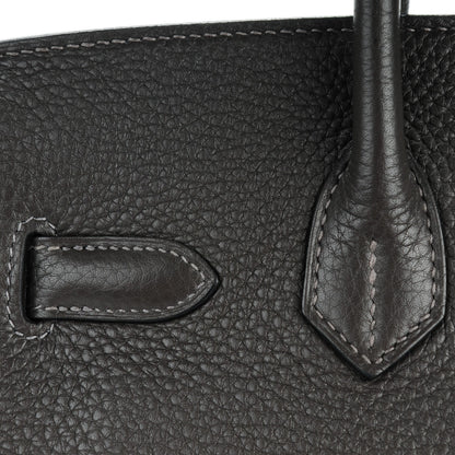 Hermes Taurillon Clemence Birkin 30 Graphite 20 of 25