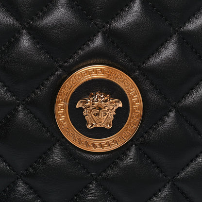 Versace Nappa Quilted Medusa Round Camera Bag Black 8 of 12