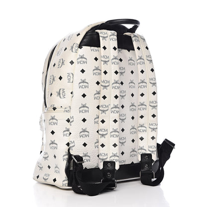 MCM Visetos Medium Studded Stark Backpack White 3 of 18