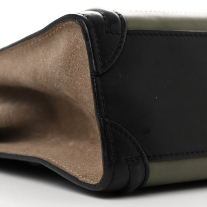 Celine Baby Grained Calfskin Nubuck Nano Tri-Color Luggage Stone 9 of 16
