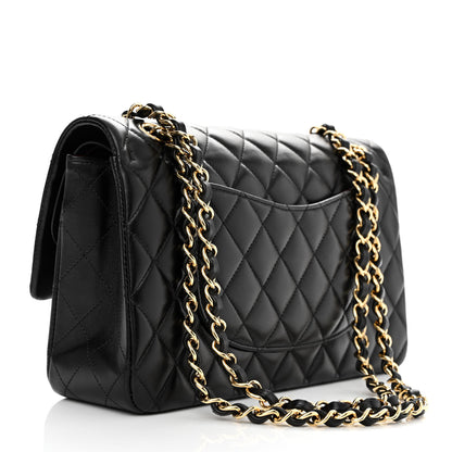 Chanel Lambskin Quilted Medium Double Flap Black 2 of 11