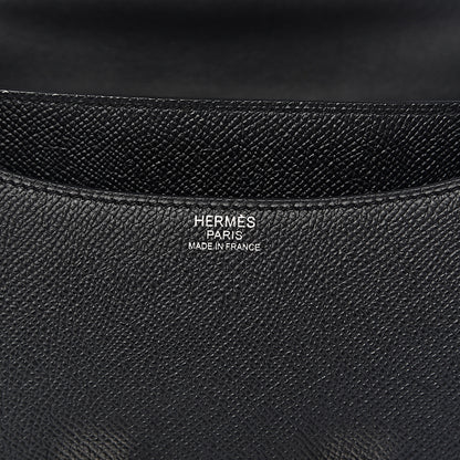 Hermes Epsom Enamel Constance 24 Black Bleu Saint Cyr 6 of 27