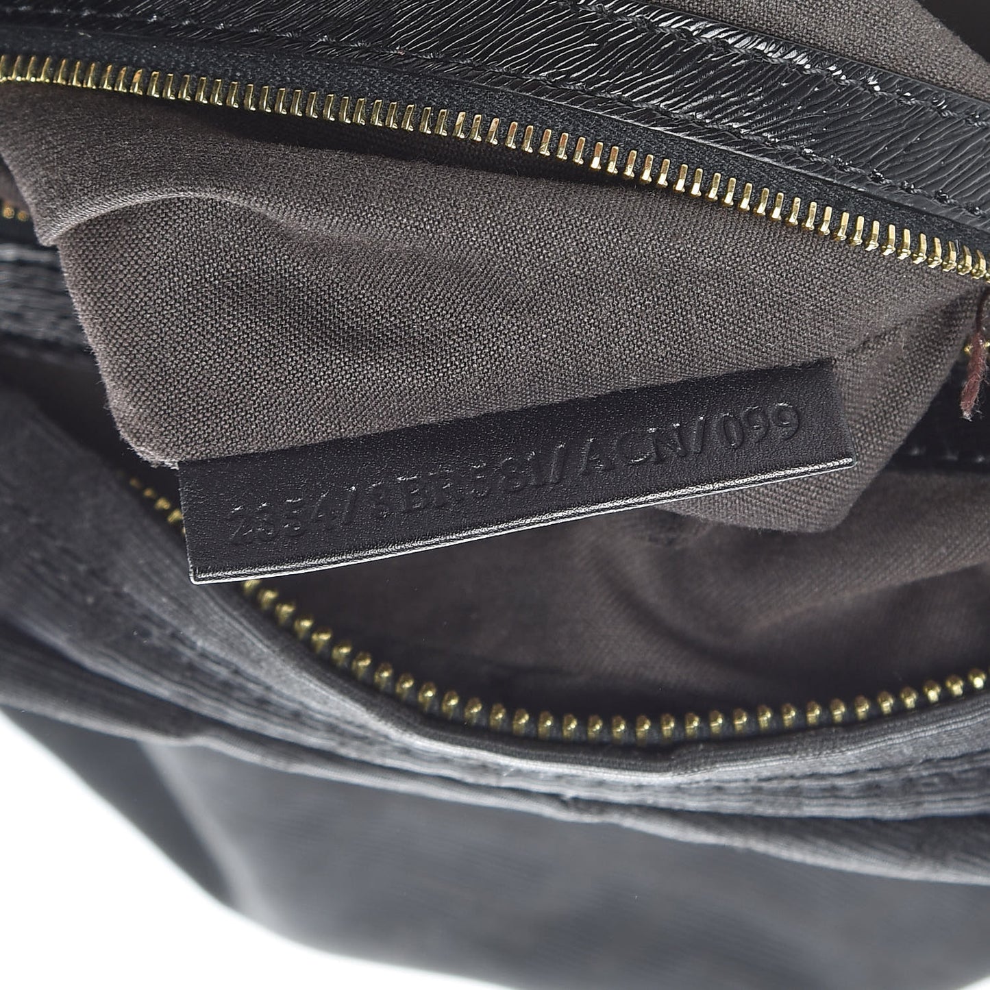 Zucca Chef Chain Hobo Black