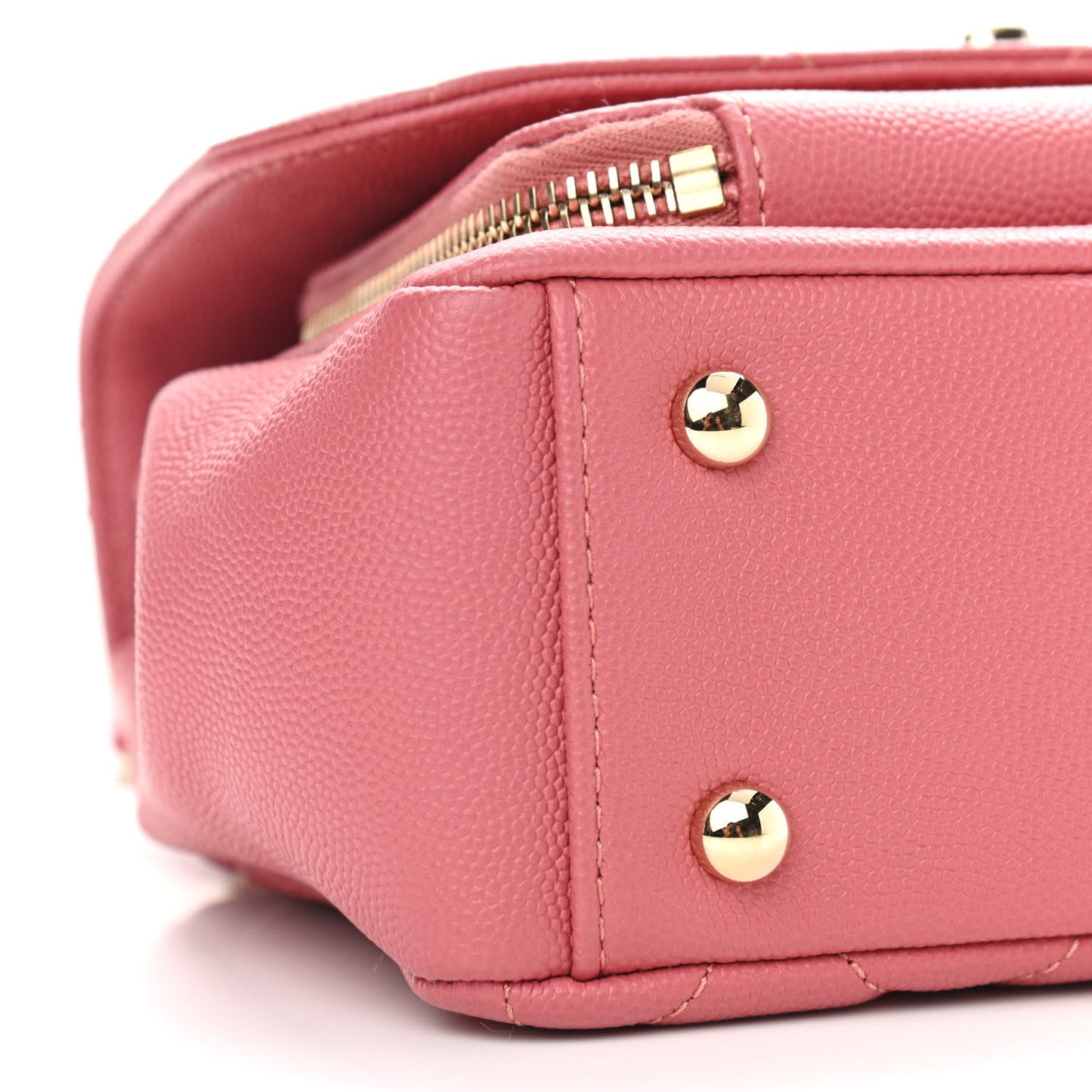 Caviar Quilted Small Business Affinity Flap Pink