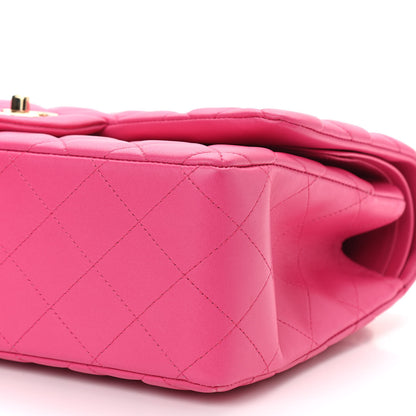 Chanel Lambskin Quilted Jumbo Double Flap Fuchsia 10 of 10