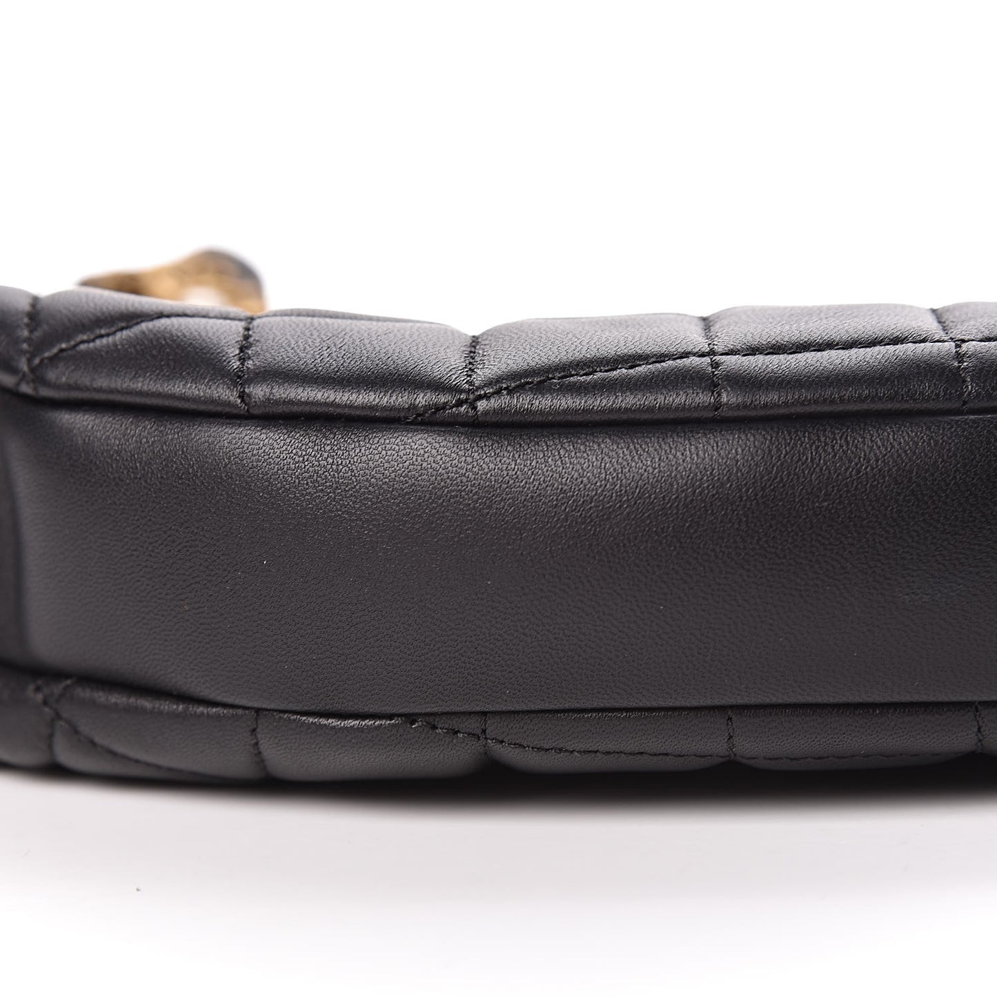 Lambskin Quilted All About Chains Hobo Black