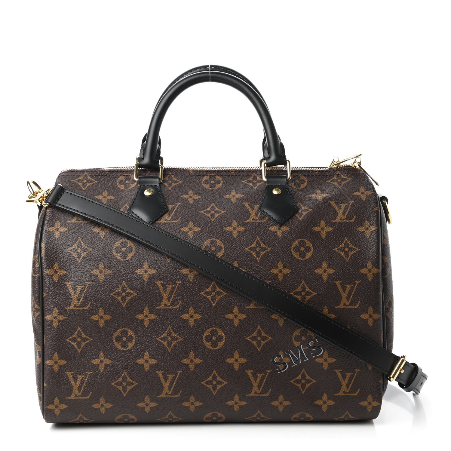 Louis Vuitton Monogram My World Tour Speedy Bandouliere 30 Black 1 of 11