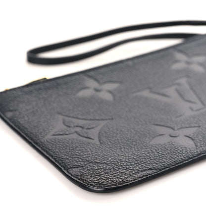 Louis Vuitton Empreinte Monogram Giant Neverfull MM Pochette Black 7 of 8