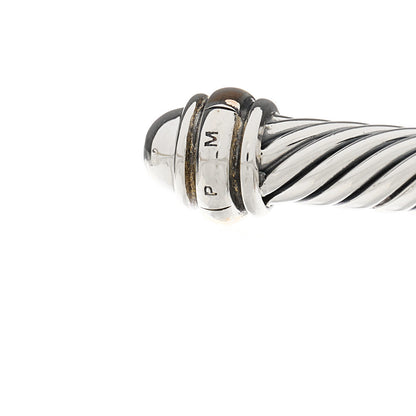 David Yurman Sterling Silver 18K Rose Gold 4mm Cable Classics Bracelet 4 of 4