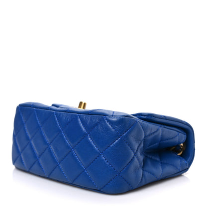 Chanel Lambskin Quilted Mini Pearl Crush Flap Blue 8 of 8