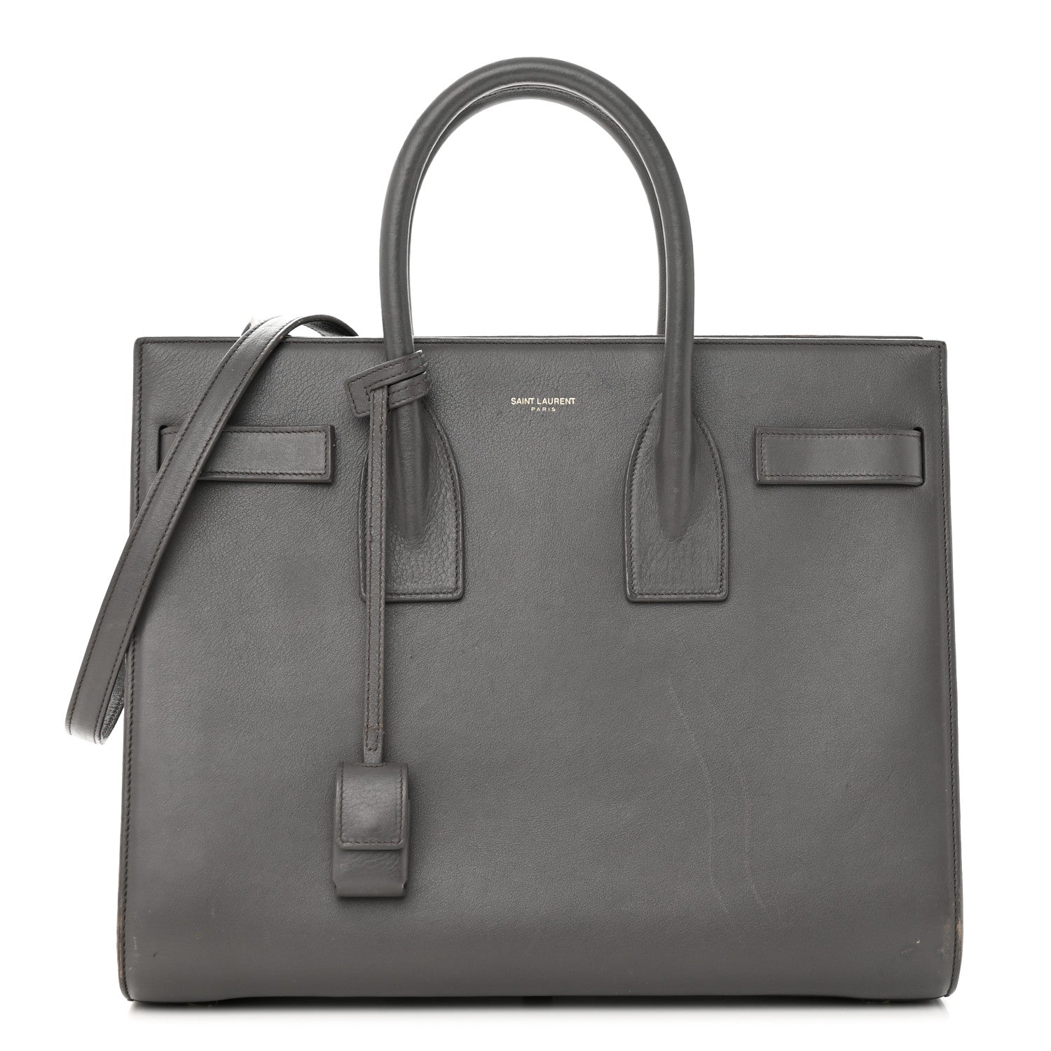 Saint Laurent Calfskin Small Sac De Jour Fog 1 of 12