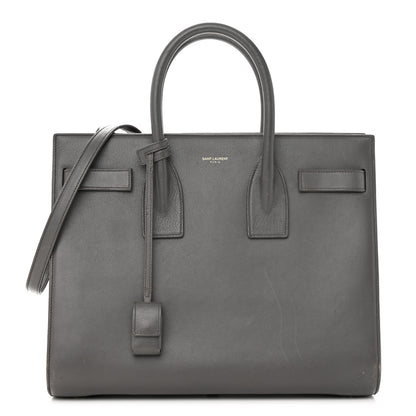 Saint Laurent Calfskin Small Sac De Jour Fog 1 of 12