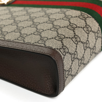 Gucci GG Supreme Monogram Web Ophidia Pouch Brown 10 of 12