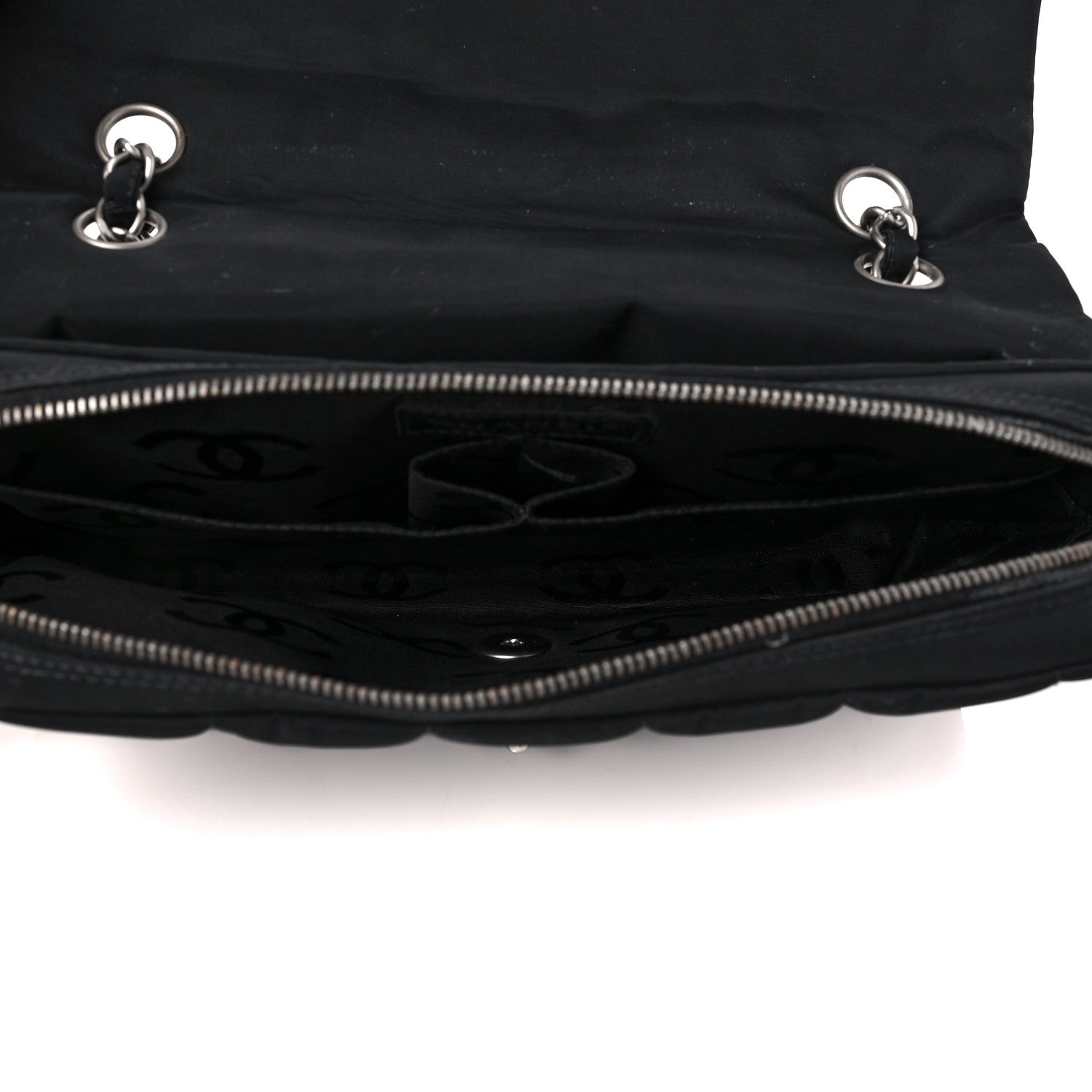 Chanel Nylon Square Quilted Flap Black 5 of 10