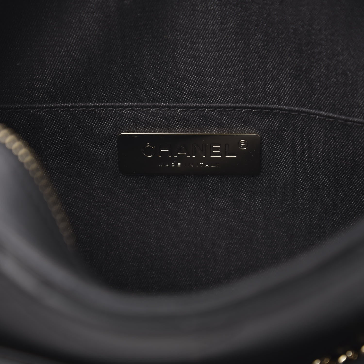 Chanel Calfskin Stitched Button Up Camera Case Black 5 of 9
