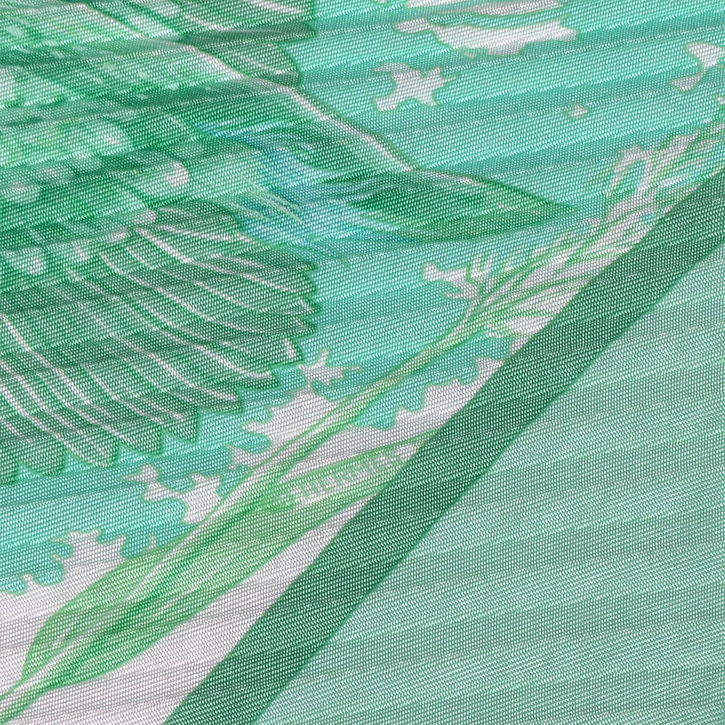 Silk Plisse Au Bord de L'Eau Scarf 90
