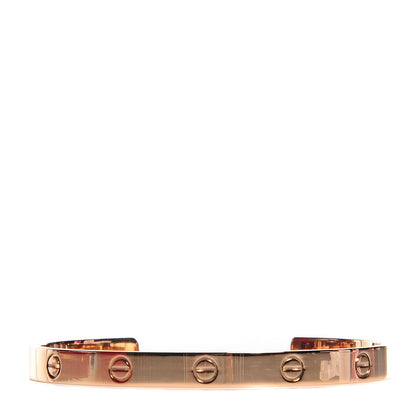Cartier 18K Pink Gold LOVE Cuff Bracelet 19 1 of 5
