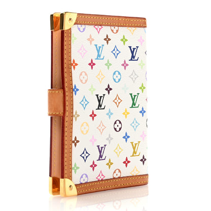 Louis Vuitton Monogram Multicolor Small Ring Agenda Cover White 3 of 10