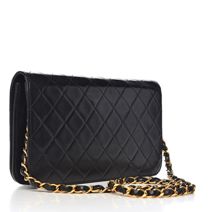 Chanel Lambskin Quilted Small Single Flap Bag Black 3 of 14