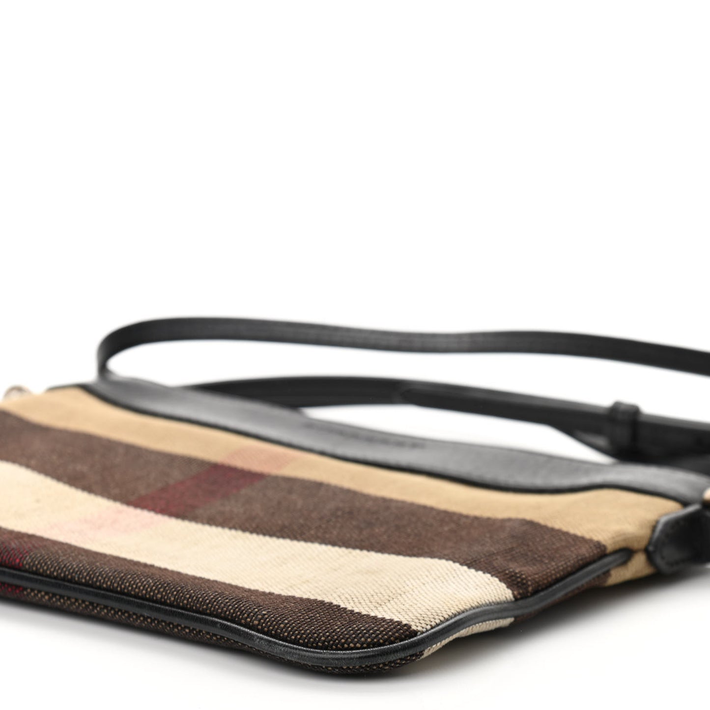 Mega Check Peyton Crossbody Clutch Bag Black