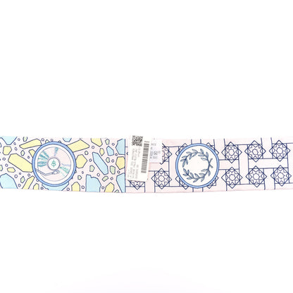 Hermes Silk La Danse Des Amazones Twilly Rose Pale Bleu Jaune 4 of 5
