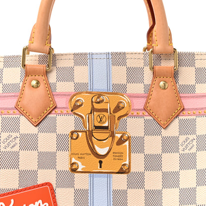 Louis Vuitton Damier Azur Summer Trunks Speedy Bandouliere 30 6 of 10