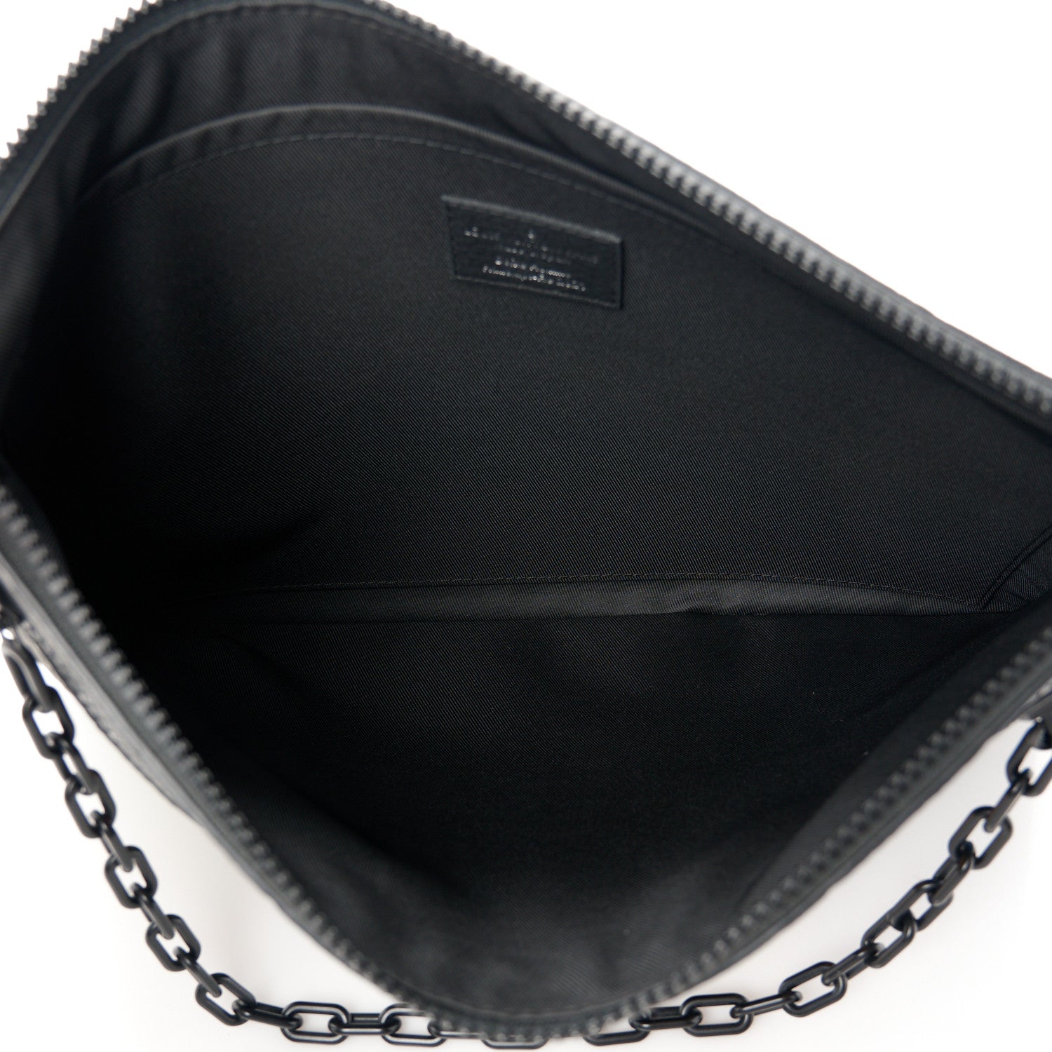 Louis Vuitton Taurillon Monogram Embroidered Cartoon LV Friends A4 Pochette Black 5 of 9