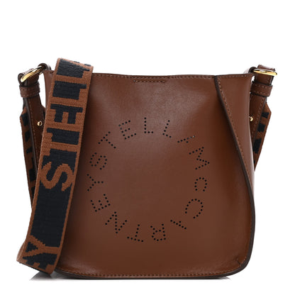 Stella McCartney Eco Alter Nappa Perforated Logo Tiny Crossbody Cinnamon 1 of 14