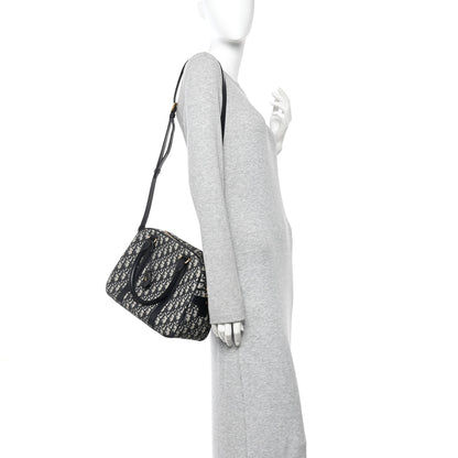 Christian Dior Oblique Large D-Vibe Bowling Bag Navy 2 of 10