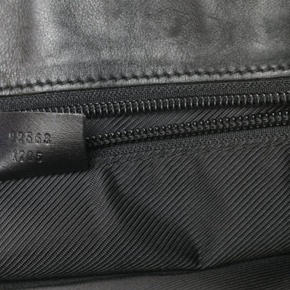 Gucci Nylon Calfskin Tote Black 7 of 20