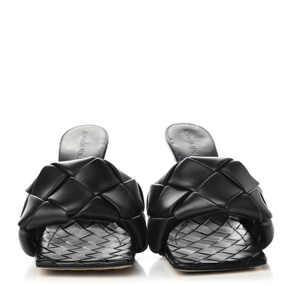 Bottega Veneta Nappa Maxi Intrecciato Lido Mule Sandals 40 Black 2 of 8