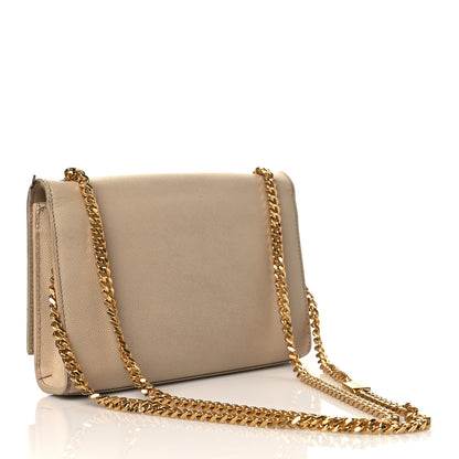 Saint Laurent Grain De Poudre Small Monogram Kate Satchel Nude Powder 2 of 17
