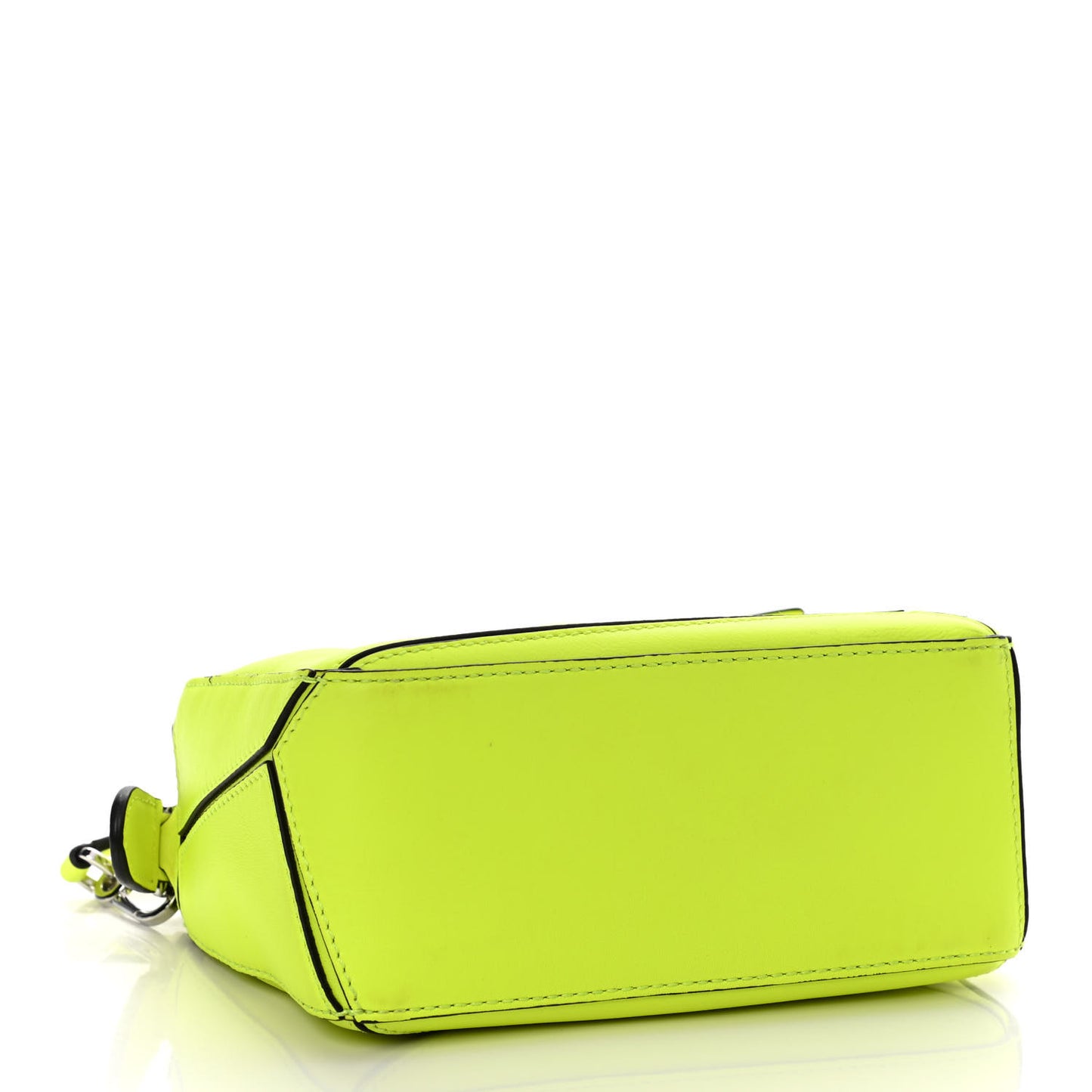 Calfskin Mini Puzzle Bag Neon Yellow