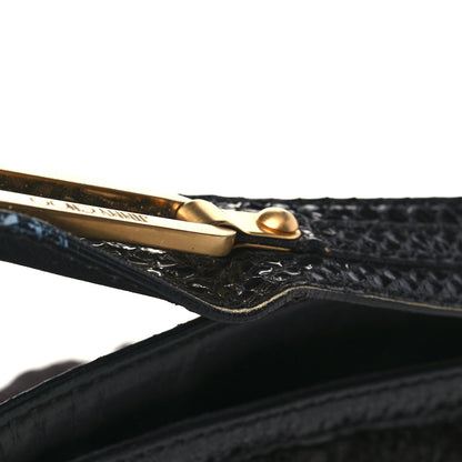 Jimmy Choo Mink Fur Snakeskin Hobo Brown 10 of 13