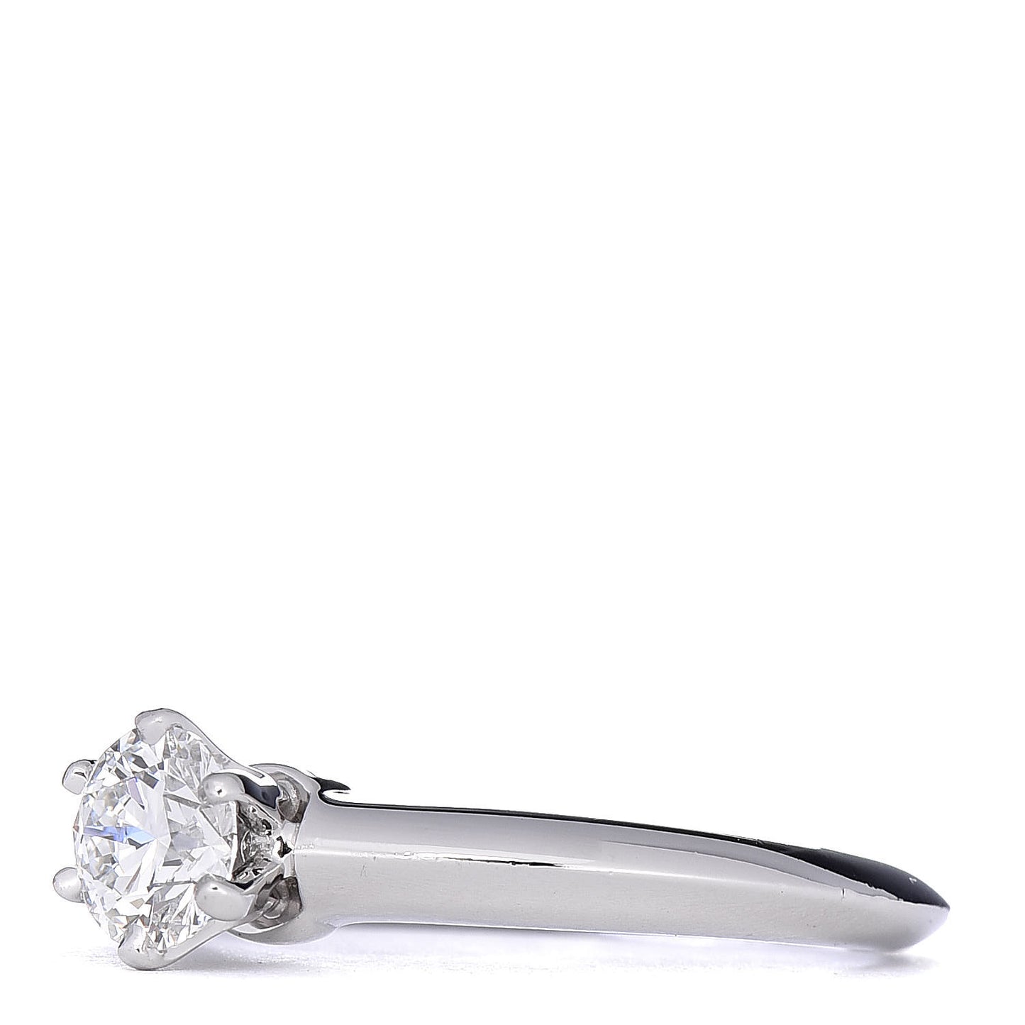 Platinum Diamond .53ct Solitaire Engagement Ring 49 4.75