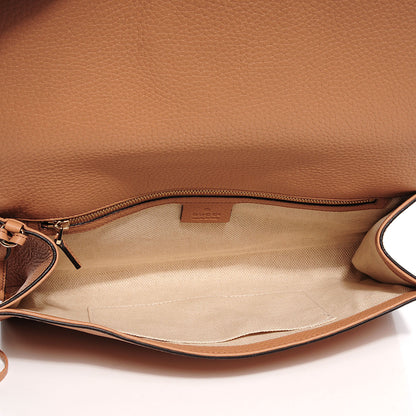 Gucci Pebbled Calfskin Medium Soho Clutch Camelia 9 of 9