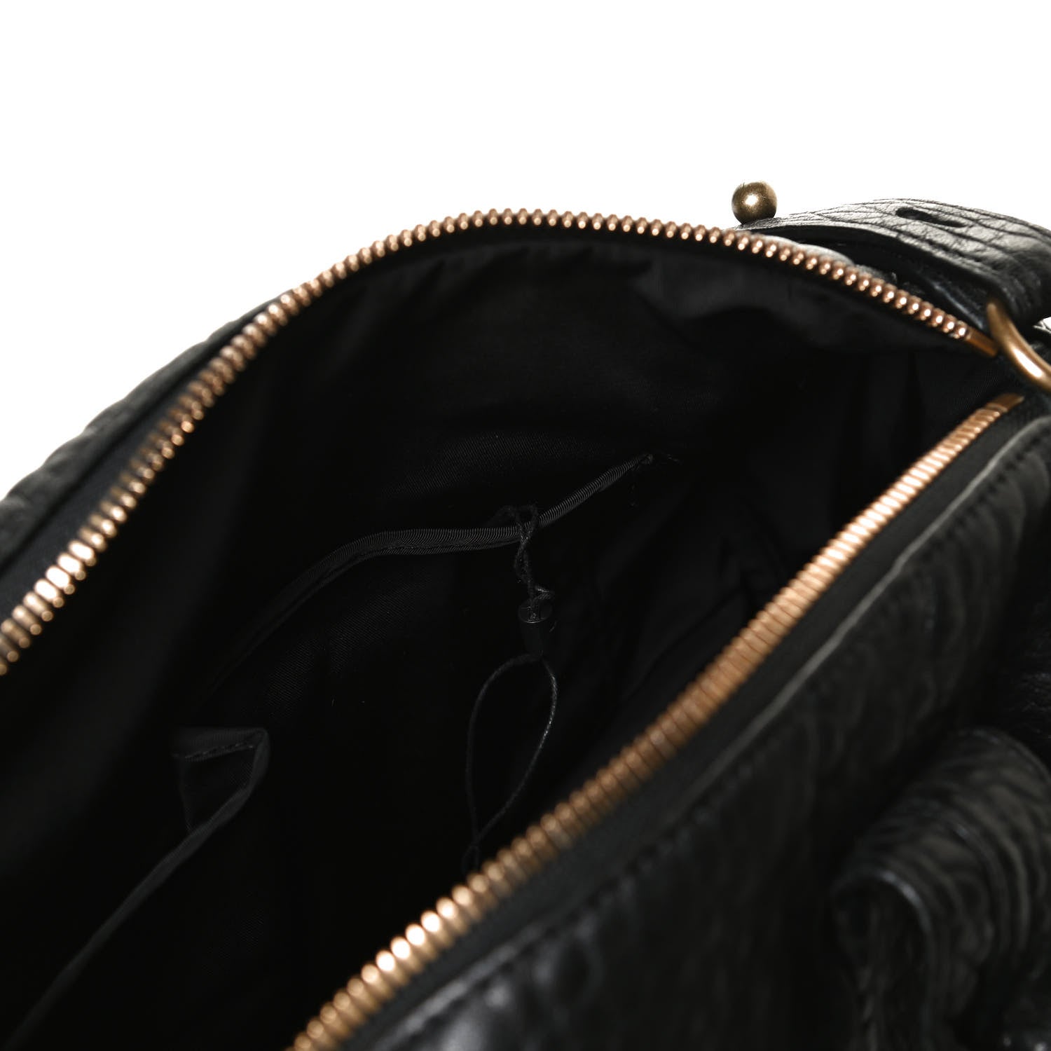 Alexander Wang Pebbled Lambskin Rocco Black Antique Brass Hardware 9 of 11