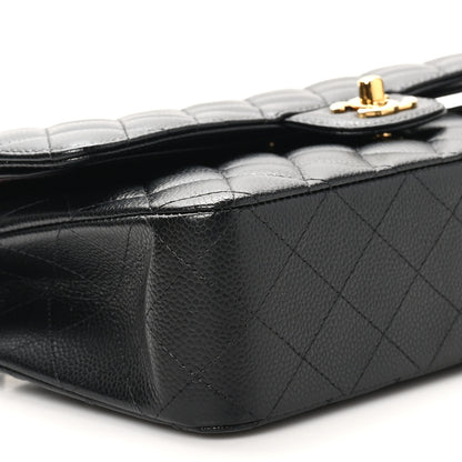 Chanel Caviar Quilted Medium Double Flap Black 10 of 11
