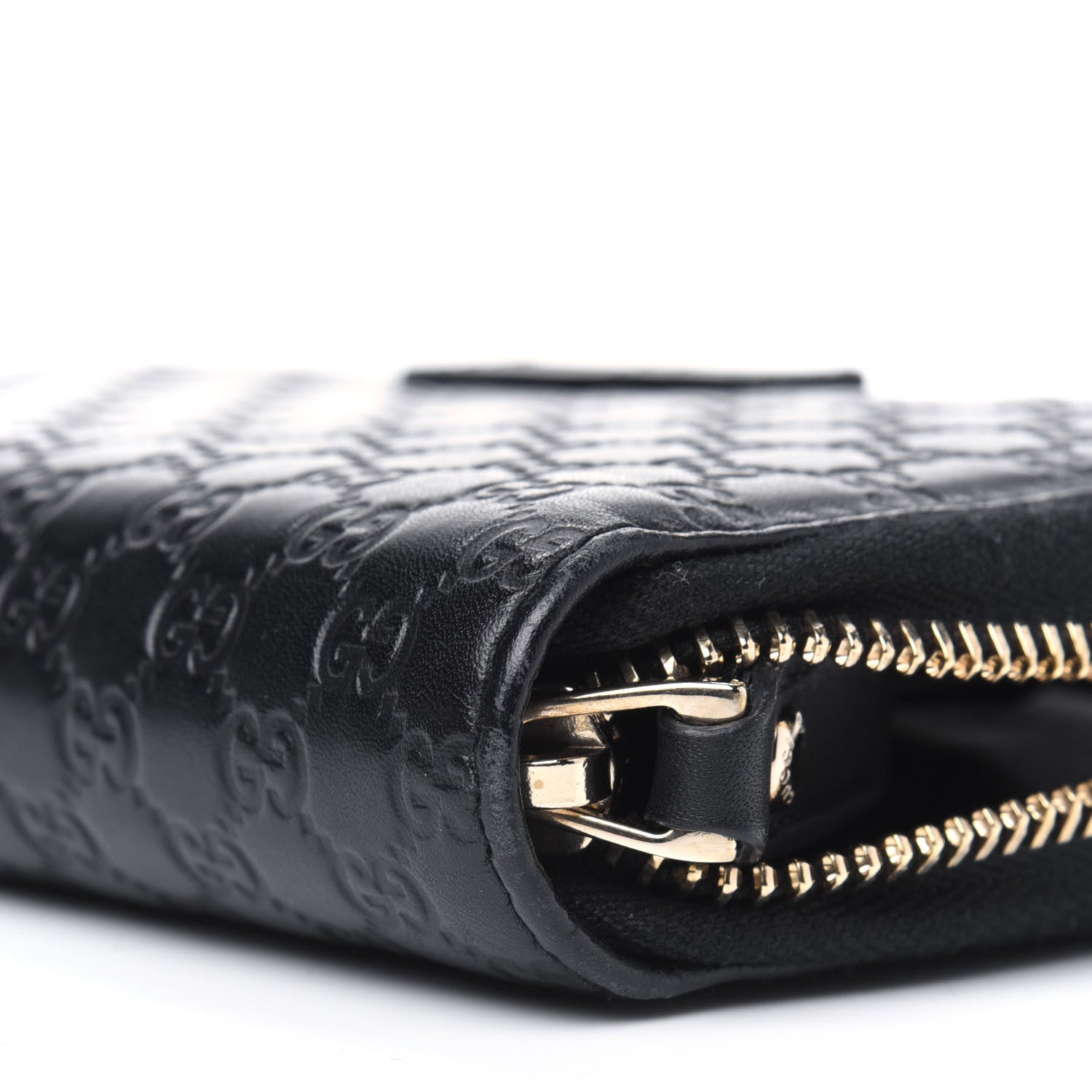 Gucci Soft Microguccissima Zip Around Organizer Wallet Black 5 of 5
