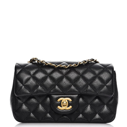 Chanel Caviar Quilted Mini Rectangular Flap Black 1 of 8