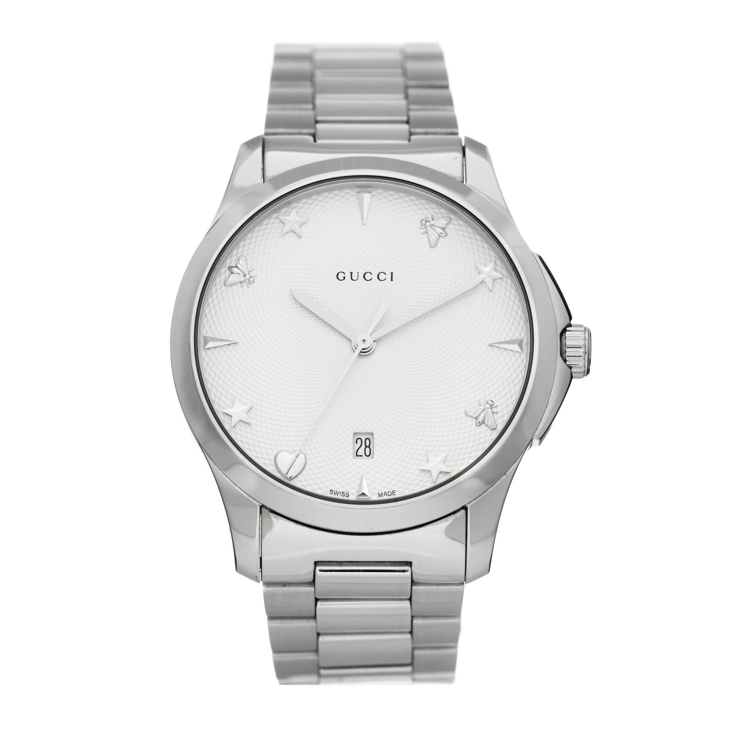Stainless Steel 38mm G-Timeless Charm Quartz Watch