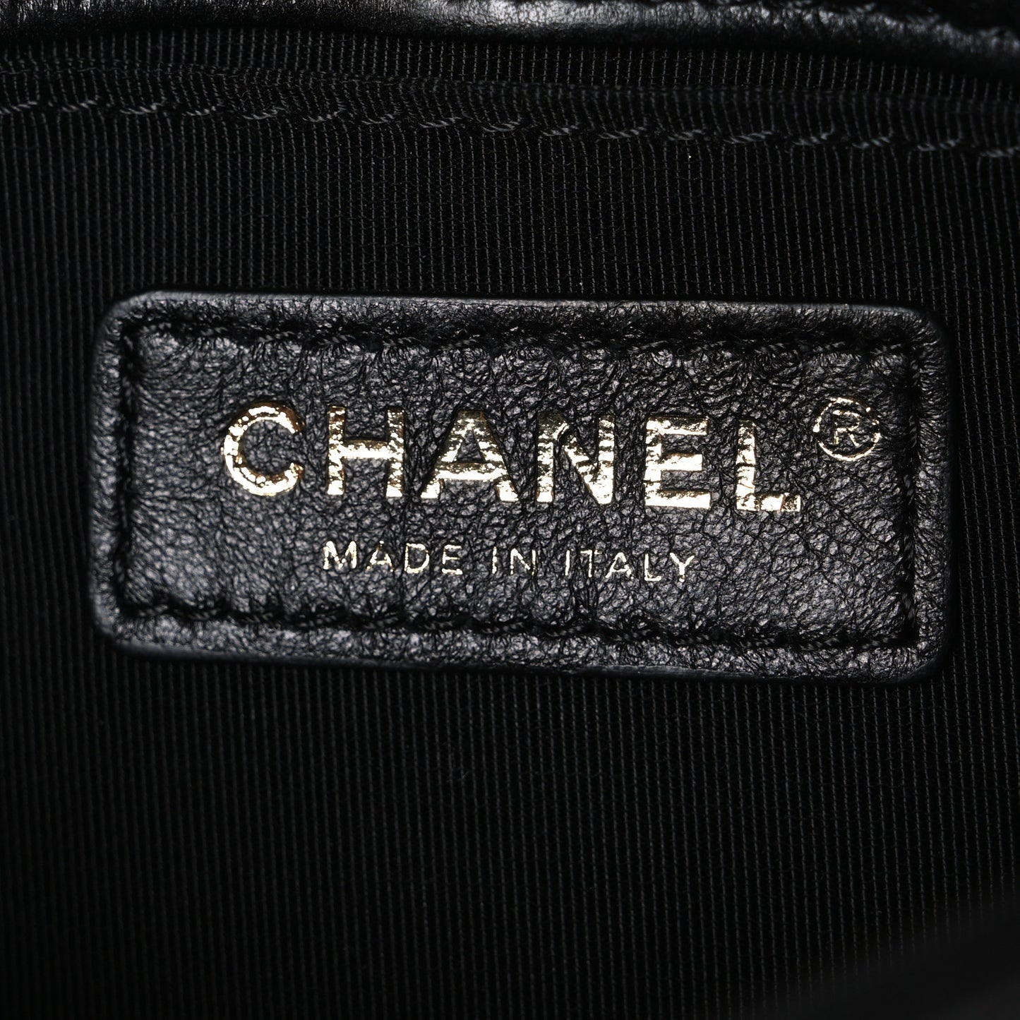 Calfskin Quilted Flap Waist Bag Black